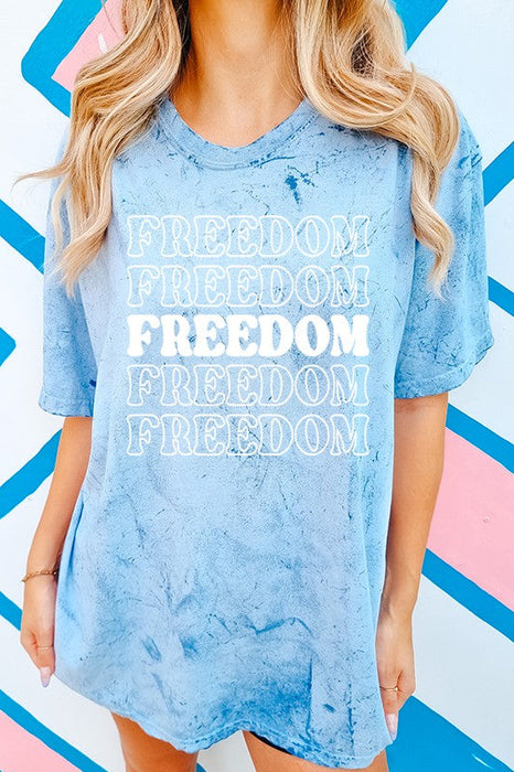 Patriotic America Freedom Colorburst Tee