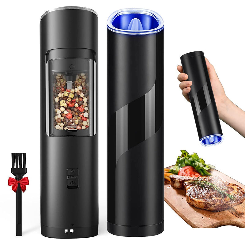 SmartPursue™ Electric Salt & Pepper Grinder – Gravity Sensor with LED Electric Salt Grinder