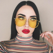 zeroUV Retro Modern Rimless Flat Color Lens Aviator Sunglasses A826 Sunglasses