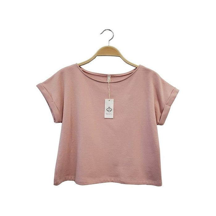 Brushed Organic Hemp Loose Fit Crop Top