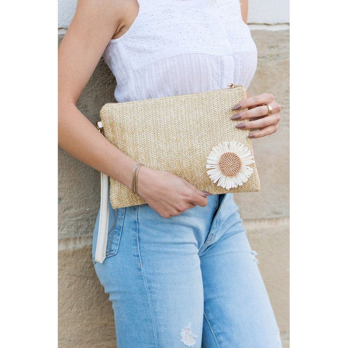 Daisy Wristlet Clutch