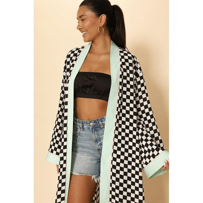 Checkered Kimono