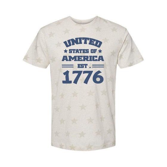 Ocean and 7th United State of America 1776 Star Graphic Tee