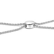 Bids.com .925 Sterling Silver 1/2 Cttw Diamond Double Wave Bolo Bracelet Bracelets