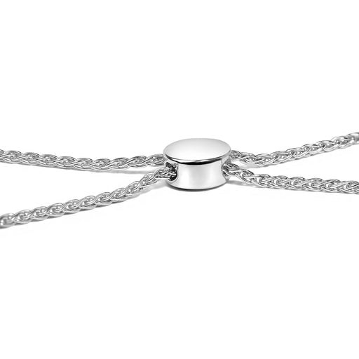 Bids.com .925 Sterling Silver 1/2 Cttw Diamond Double Wave Bolo Bracelet Bracelets