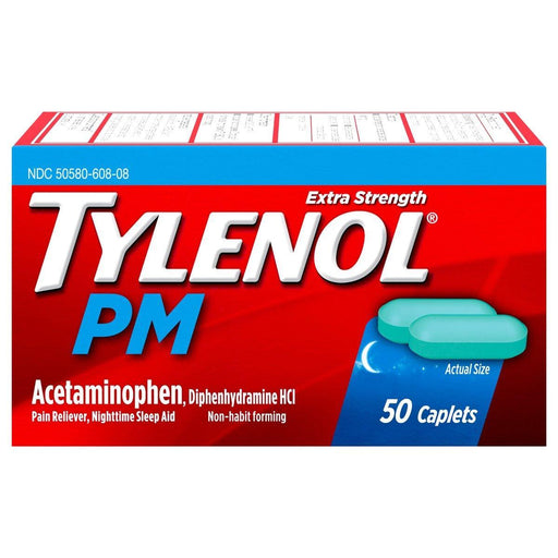 Tylenol PM Tylenol PM Extra Strength Nighttime Pain Reliever & Sleep Aid Caplets, 500 Mg Personal Care