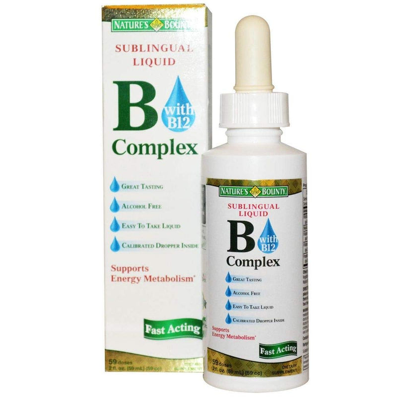 Nature's Bounty Nature's Bounty Vitamin B Complex Sublingual Liquid 2 Oz Vitamins & Supplements White Smoke