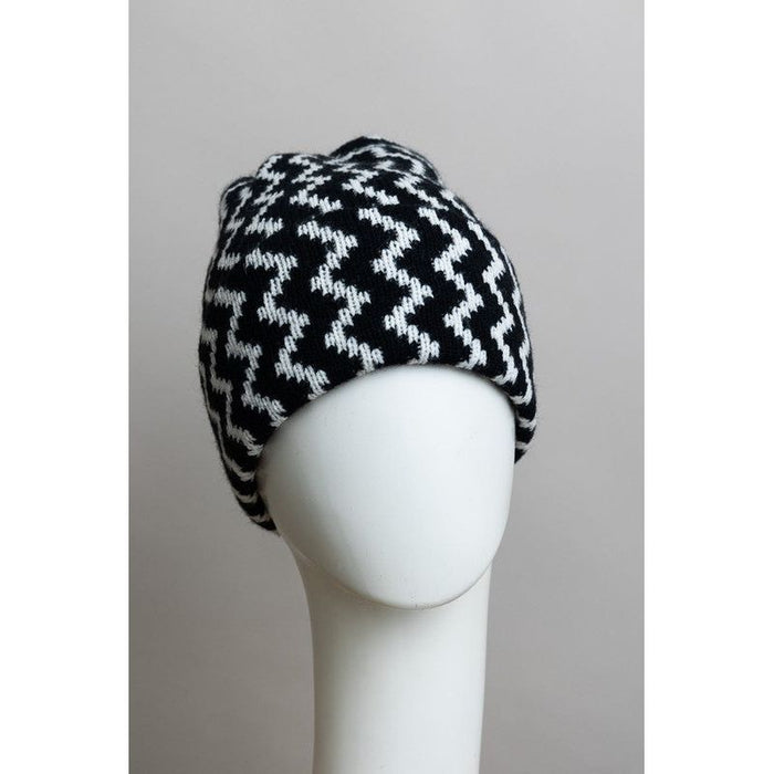 Zigzag Knit Beanies