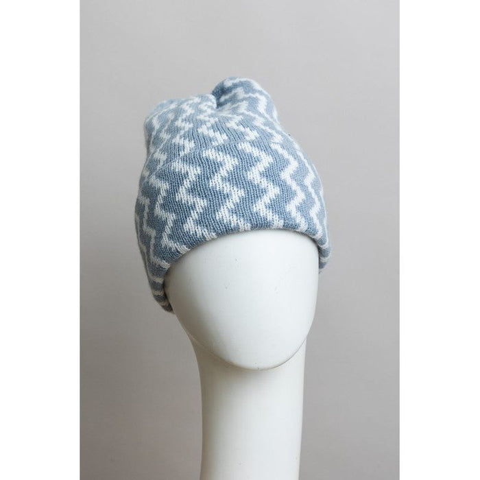 Zigzag Knit Beanies