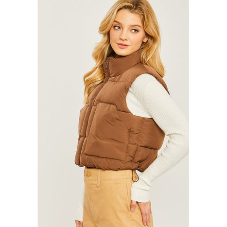 Puffer Vest With Pockets