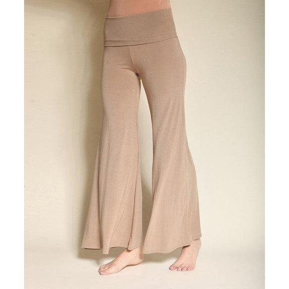 Open Leg Classic Bamboo Palazzo Pants