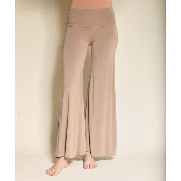 Open Leg Classic Bamboo Palazzo Pants