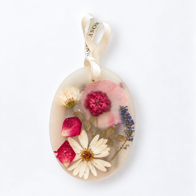 Rosy Rings Petite Sachet - Apricot Rose Sachet White Smoke