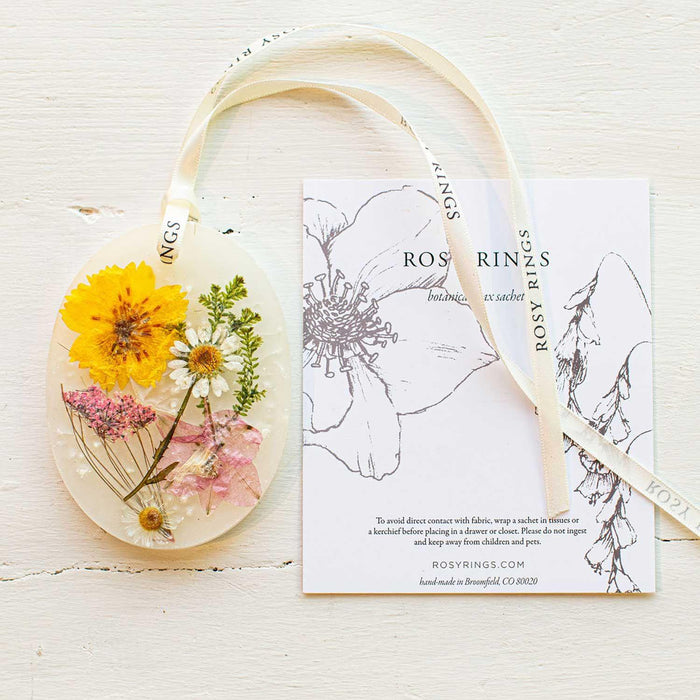 Rosy Rings Lemon Blossom Petite Botanical Sachet Sachet