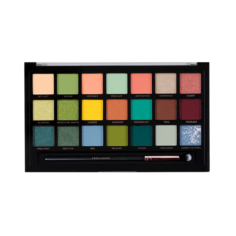 Profusion Cosmetics 21 Shade Palette - Adventurous Eyes