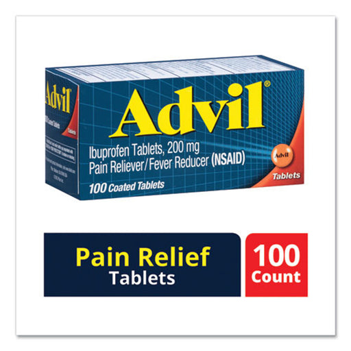 Advil Advil Pain Reliever/Fever Reducer Ibuprofen Coated Tablets, 200 Mg Health & Beauty