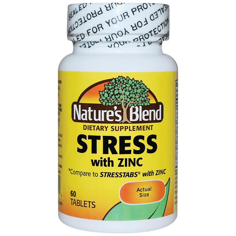 Nature's Blend Nature's Blend Stress Formula with Zinc – Dietary Supplement Vitamins & Supplements