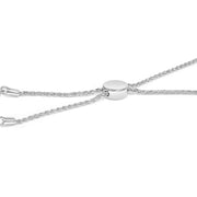 Bids.com .925 Sterling Silver 1/6 Cttw Diamond X and O Bolo Bracelet Bracelets