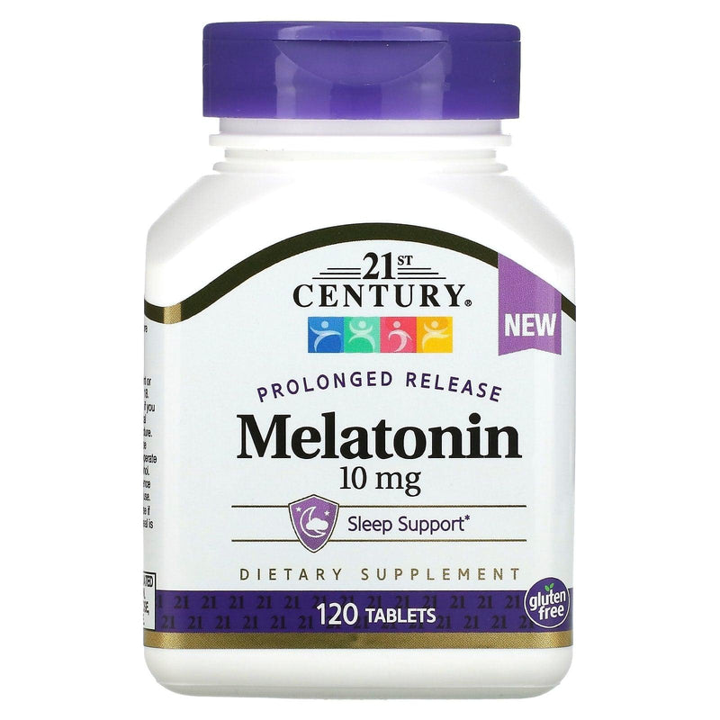 21st Century 21st Century Prolonged Release Melatonin, 10 Mg, 120 Tablets Vitamins & Supplements