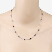 Bids.com 8.10 Carat Genuine Garnet .925 Sterling Silver Necklace Necklaces