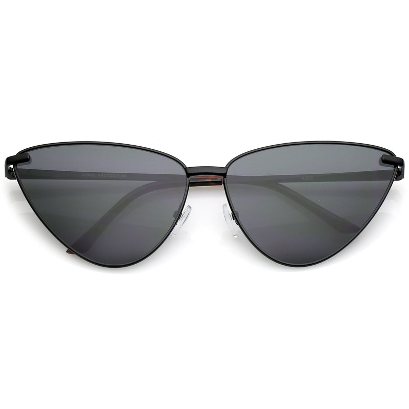 zeroUV Oversize Thin Metal Cat Eye Butterfly Frame Sunglasses C201 Sunglasses