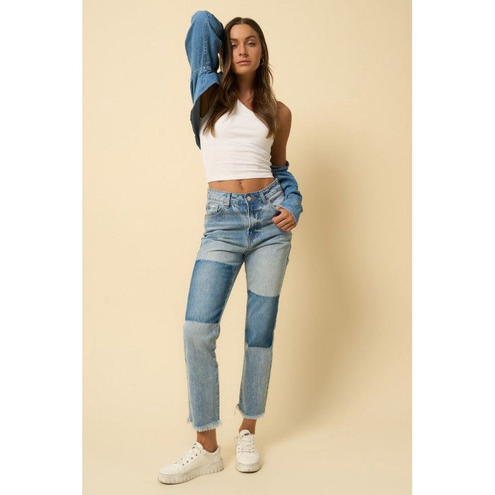 High Rise Straight Jeans