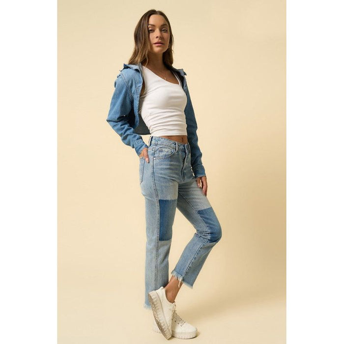 High Rise Straight Jeans