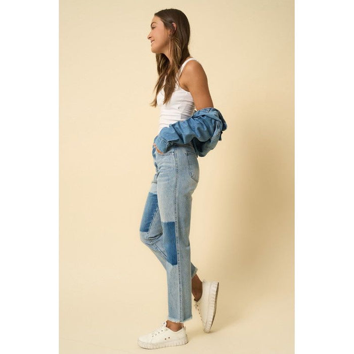 High Rise Straight Jeans