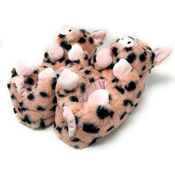 Pig Belly Hugs - Kids' Cute Plush Animal Slippers