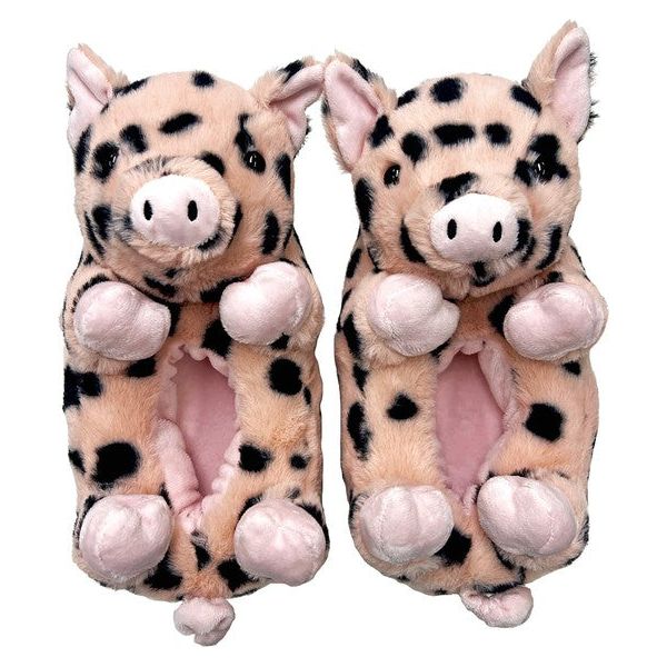 Pig Belly Hugs - Kids' Cute Plush Animal Slippers