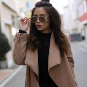 zeroUV Modern Metal Crossbar Mirrored Lens Flat Front Sunglasses A145 Sunglasses