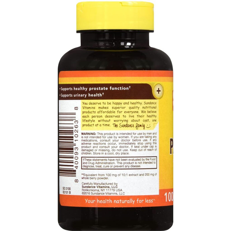 Sundance Sundance Vitamins Saw Palmetto 1200 Mg - 100 Capsules Vitamins & Supplements