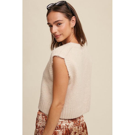 Soft Touch Cropped Knit Vest