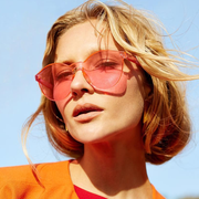 zeroUV Mono Block Rimless PC Color Tone Lens Sunglasses A555 Sunglasses