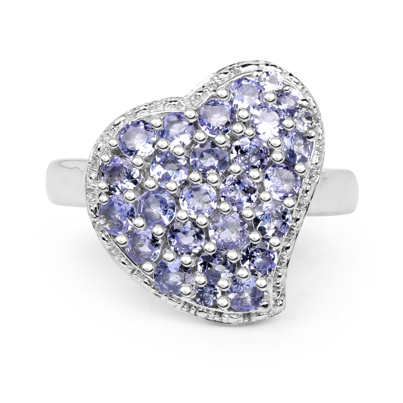 Bids.com 1.63 Carat Genuine Tanzanite .925 Sterling Silver Ring Rings