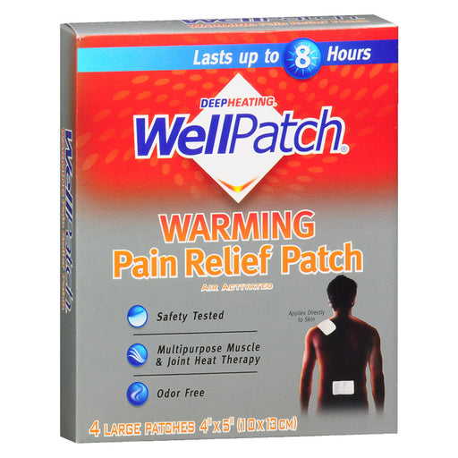 WellPatch WellPatch® Warming Pain Relief – Large Targeted Heat Patches (4 Count) Health & Beauty