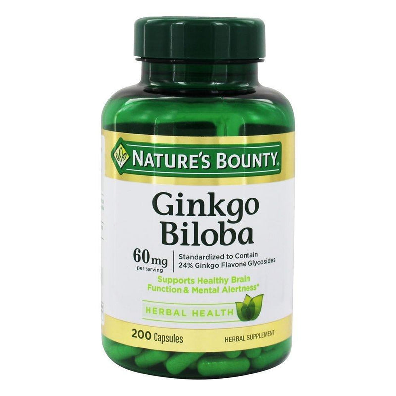 Nature's Bounty Nature's Bounty Ginkgo Biloba, 60 Mg, Capsules Vitamins & Supplements