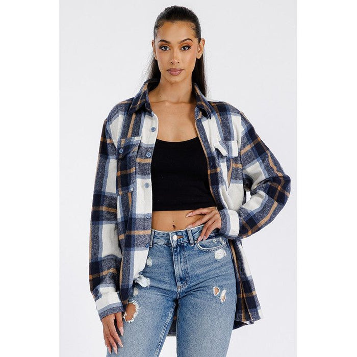 Boyfriend Brushed Flannel Shacket