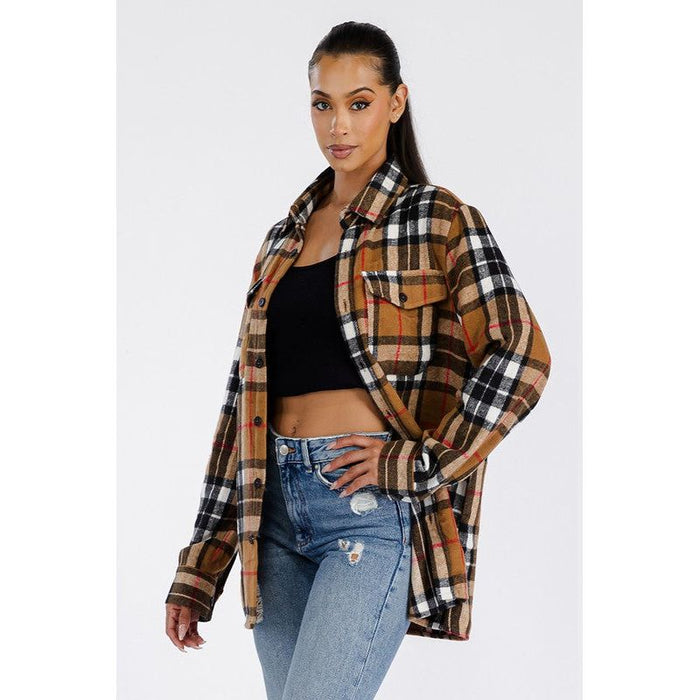 Boyfriend Brushed Flannel Shacket