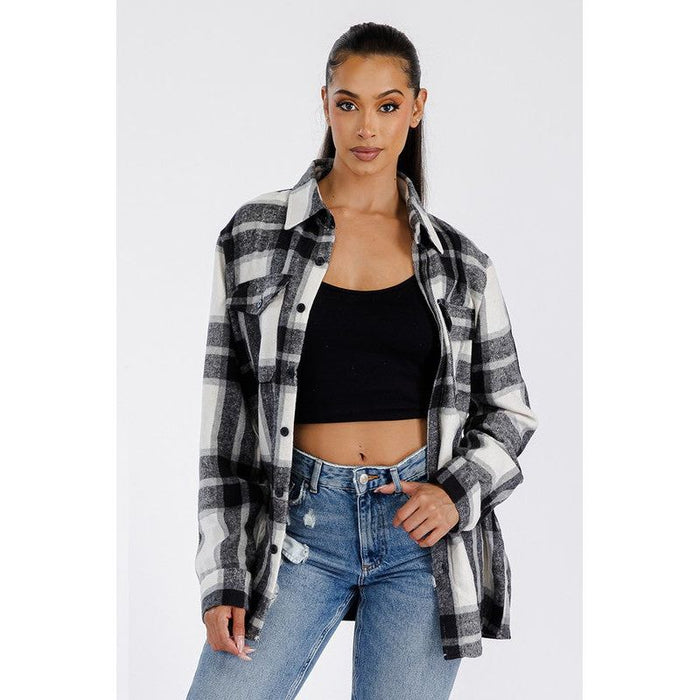 Boyfriend Brushed Flannel Shacket