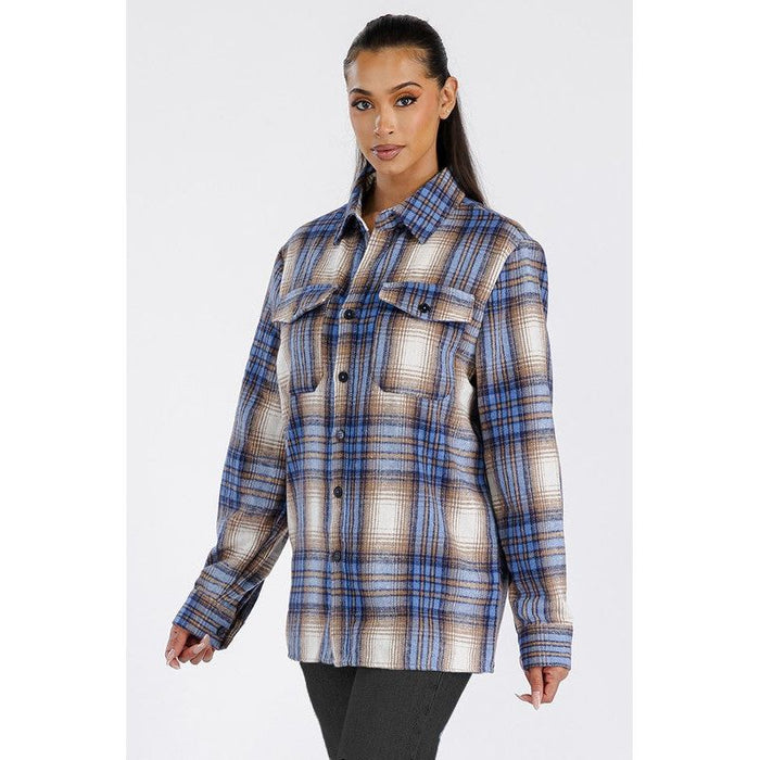 Boyfriend Brushed Flannel Shacket