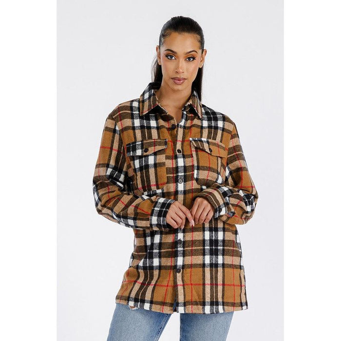 Boyfriend Brushed Flannel Shacket