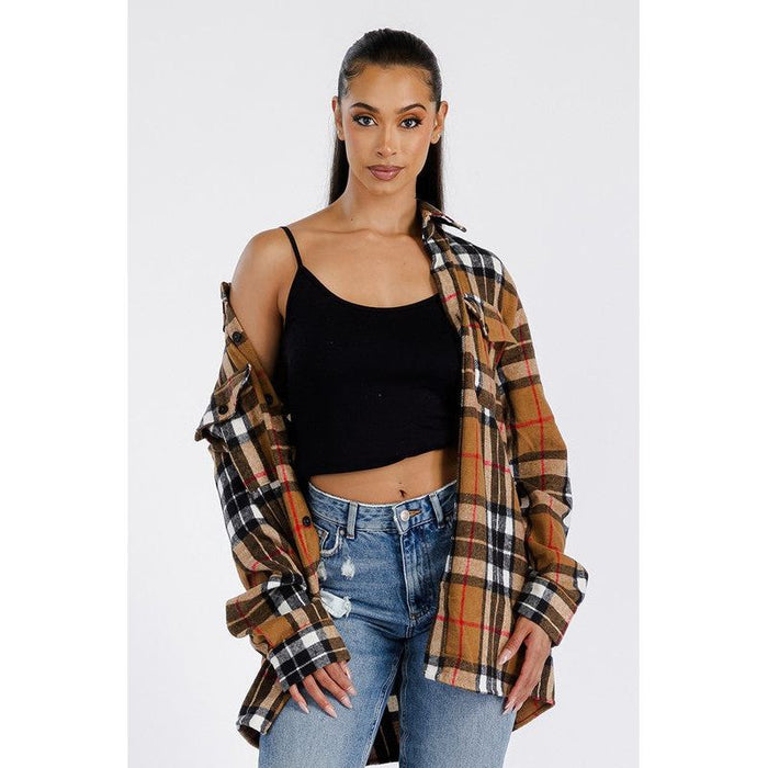 Boyfriend Brushed Flannel Shacket