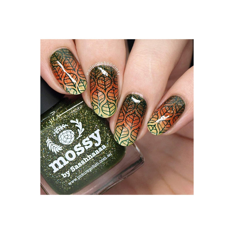 UberChic Beauty Lovely Leaves-03 Stamping Plate