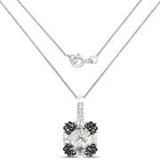 Bids.com 2.72 Carat Genuine Multi Stones .925 Sterling Silver Pendant Pendants