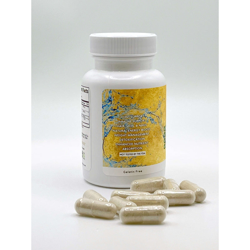 Nicko Kitchen Shop WholyTrinity Sea Moss Capsules with Bladderwrack and Burdock Root | 30 Day Supply Nutrition Gels & Chews