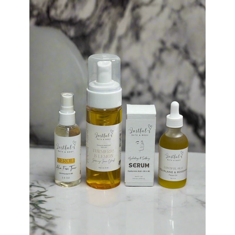 Lustful Bath, LLC LUSTFUL GLO ULTIMATE FACE CARE KIT Facial Cleansing Kit