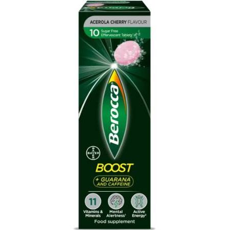 Berocca Berocca Boost Cherry Flavor 10cts Beverages Black