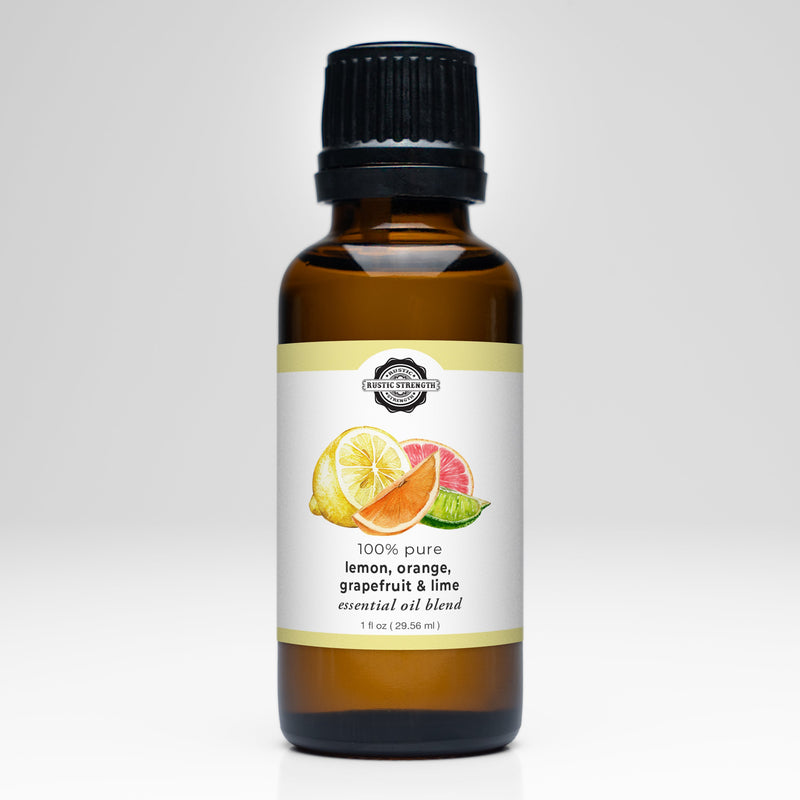 Rustic Strength Lemon, Orange, Grapefruit & Lime Essential Oil Blend Scent