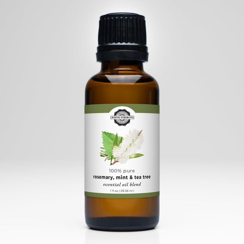 Rustic Strength Rosemary, Mint & Tea Tree Essential Oil Blend Scent